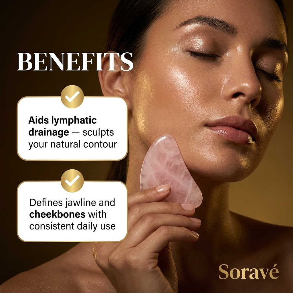 Soravé Gua Sha Stone — Facial Sculpting Tool